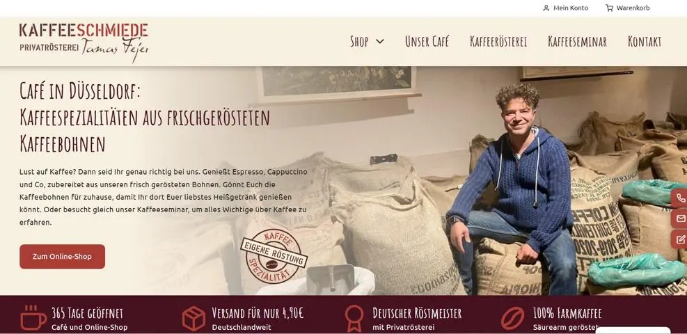 Kaffeeseminar in Düsseldorf + Cafe in Oberkassel