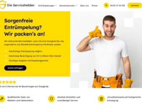 Kleine, aber feine Landing Page für Rümpeldienste ( Cloned )