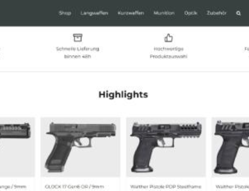 Woocommerce-Shop für Sportschützen