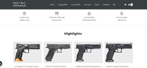 Waffenhandel - Beck | Online Waffe kaufen