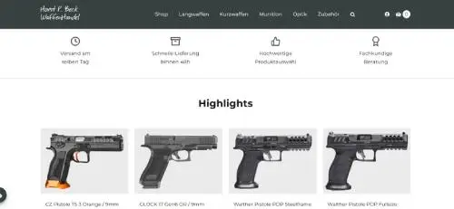 Waffenhandel - Beck | Online Waffe kaufen
